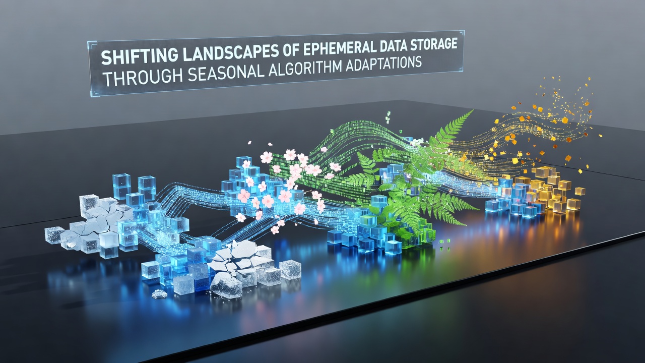 Chart illustrating performance metrics of seasonal algorithm adjustments in ephemeral storage environments