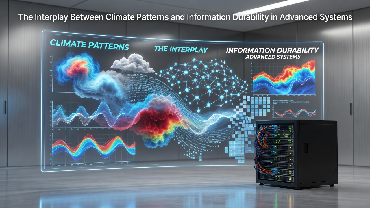 The Interplay Between Climate Patterns and Information Durability in Advanced Systems