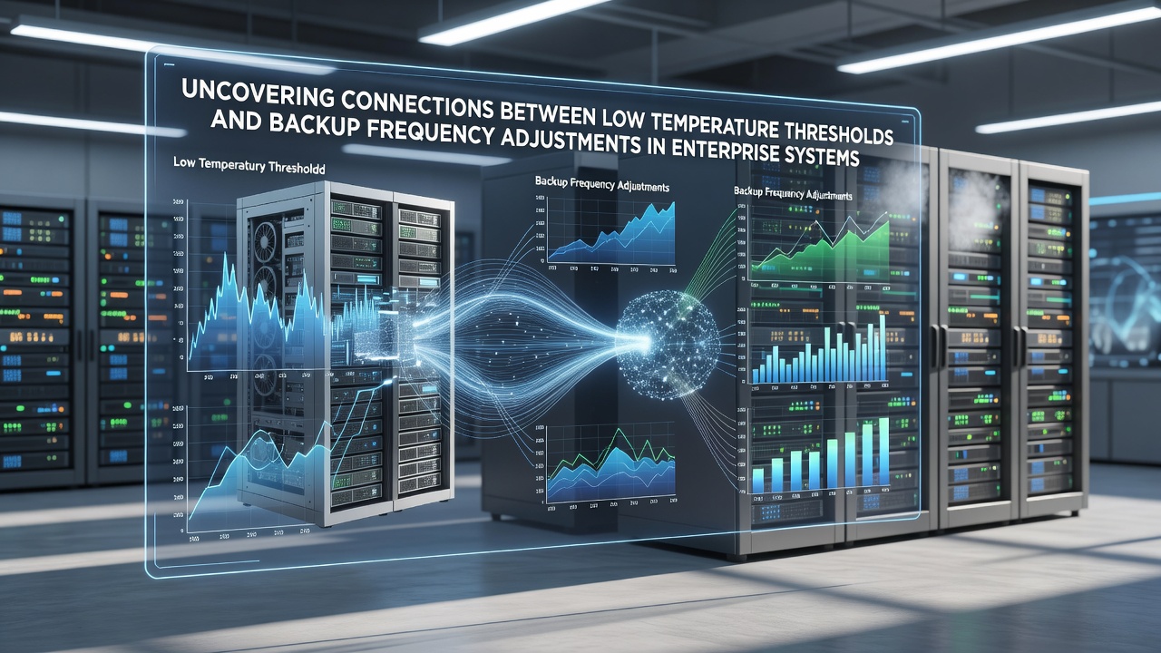 Uncovering Connections Between Low Temperature Thresholds and Backup Frequency Adjustments in Enterprise Systems